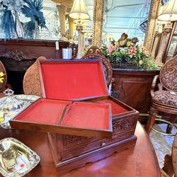 Carved Wood Jewerly Box - 50% OFF OFFER!!!