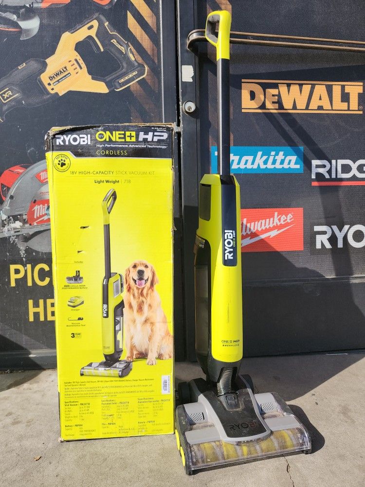 RYOBI ONE+ HP 18V Cordless Pet
Stick Vacuum Cleaner (Tool
Only)