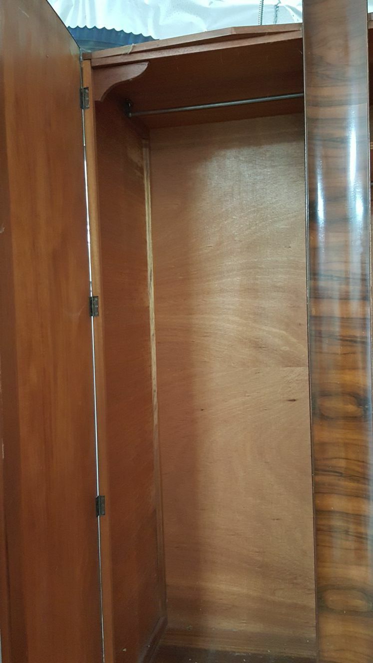 Beautiful Burl Wood Closet Armoire