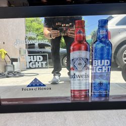 Medium Sized Budweiser Bar Mirror 