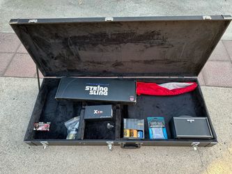 Oversized Hardshell Guitar Case Bundle – Boss Katana Mini, XVive Wireless, 9-Guitar Rack + Accessories