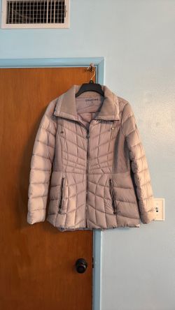 Nude color puffer jacket size large