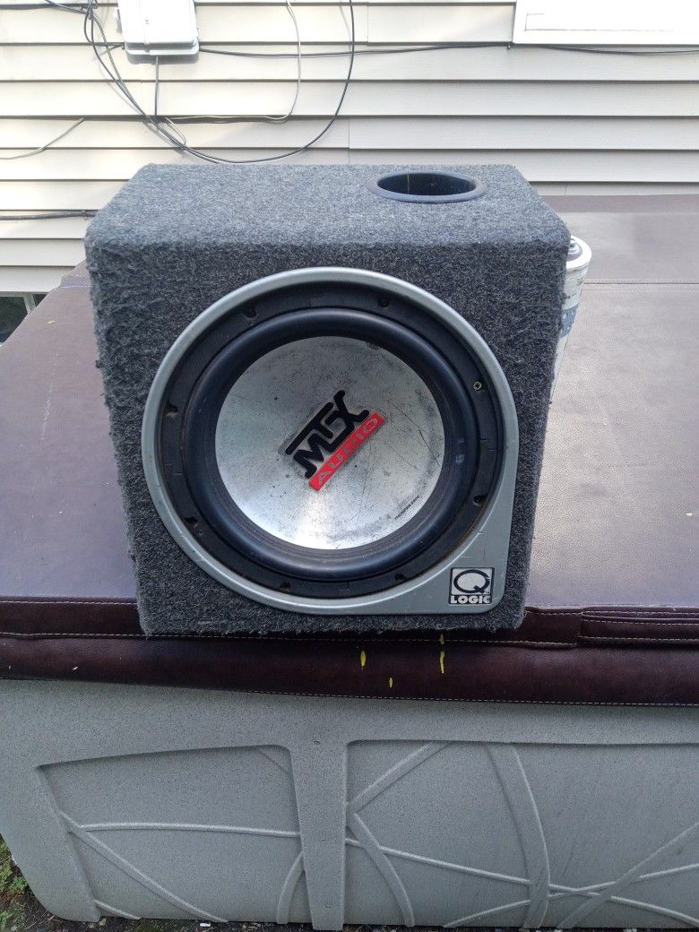 12" Mtx Thunder 5500 Power Cap And Amp With Box