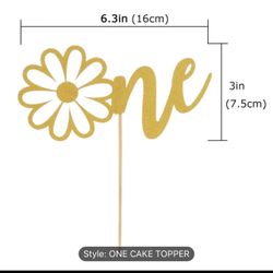One Cake Topper 