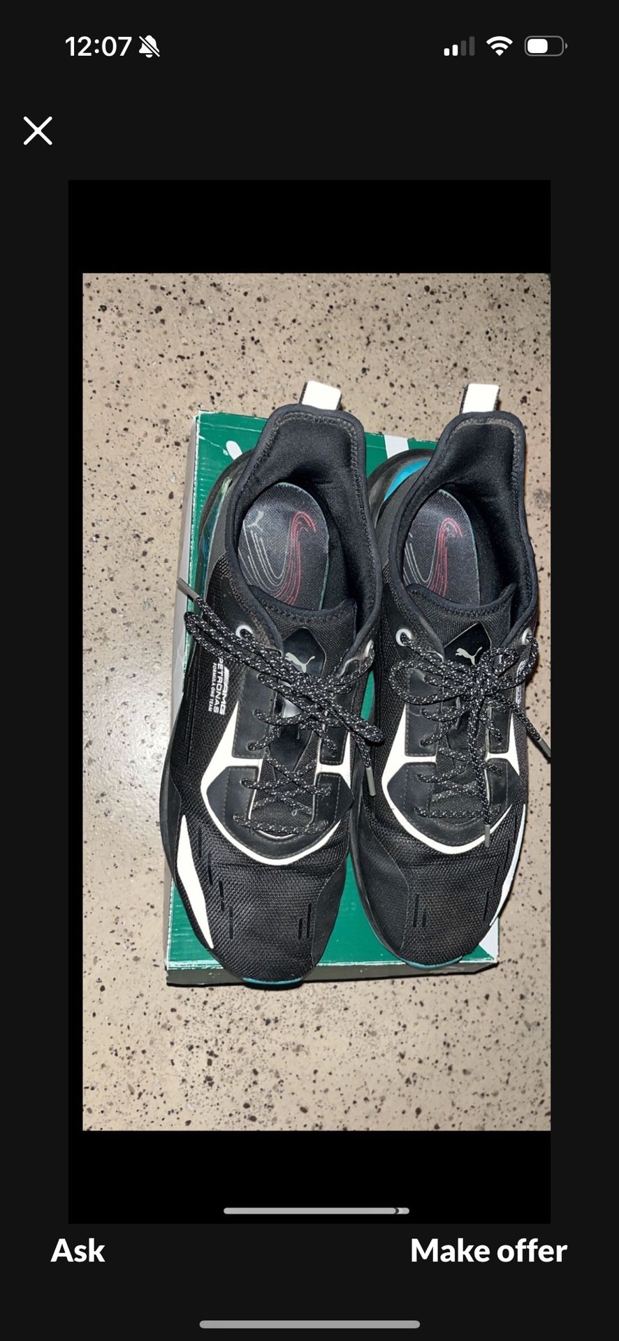 $50 Size 12 Puma Mercedes Shoes 