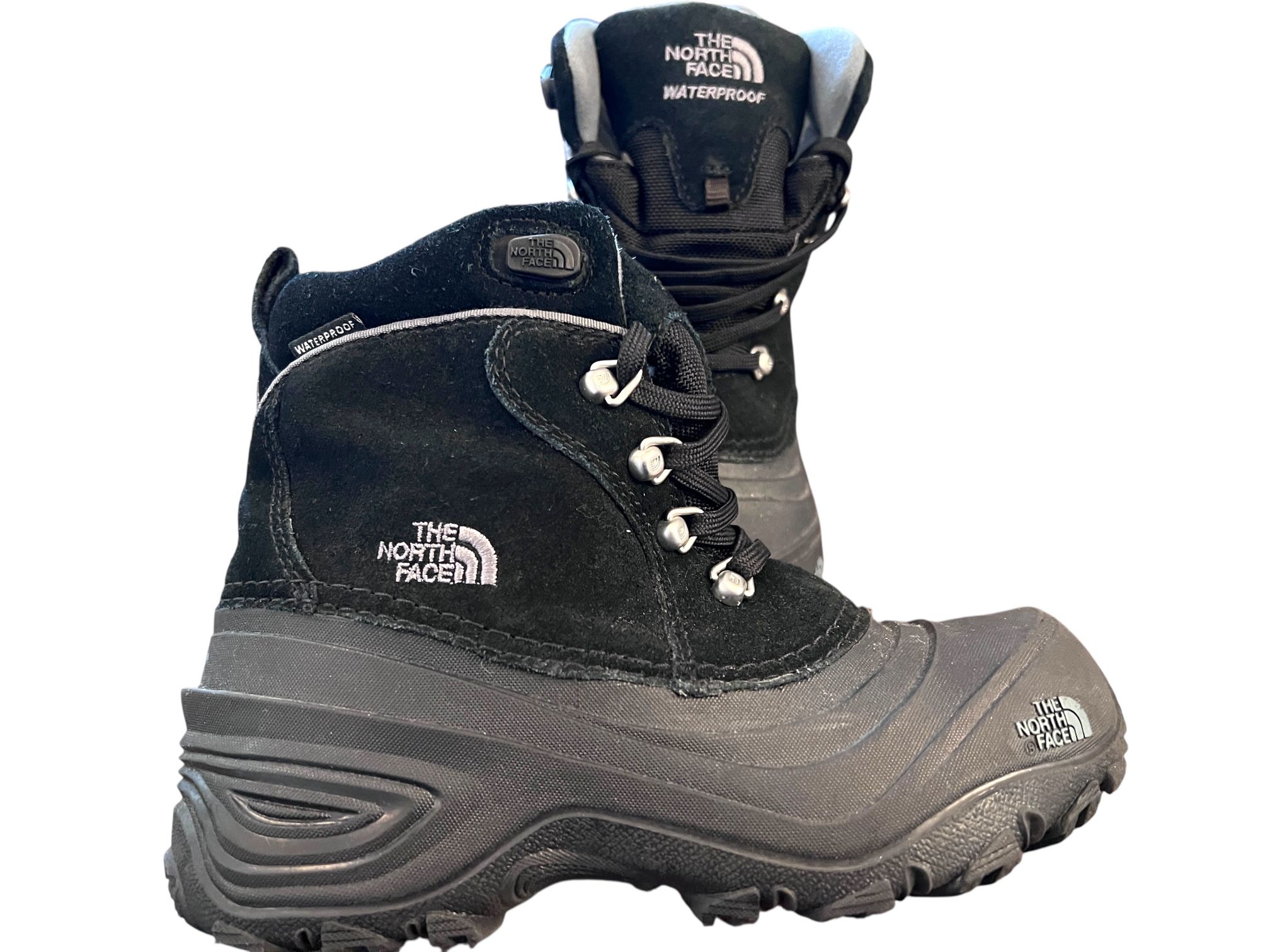 The North Face HeatSeeker Black Suede/Rubber Winter Boots Size US 2 Youth