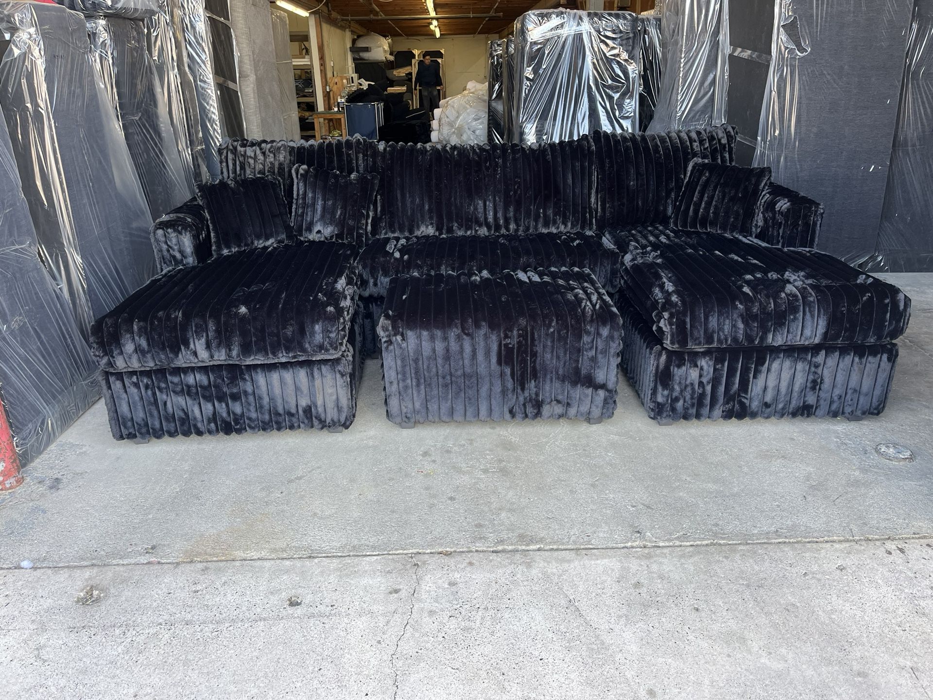 Sectional With Ottoman