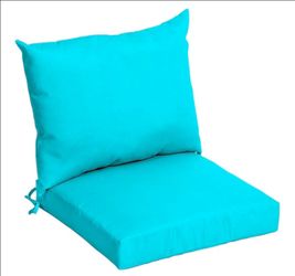 22x24 Cool Blue Outdoor Patio Cushion Weather Resistant Washable