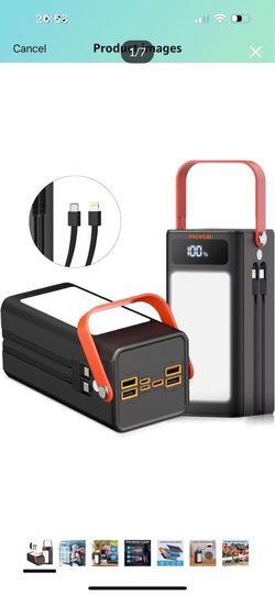 Brand new in box Portable Power Bank Power Station, 27000mAh Outdoor Generator with SOS Light, Backup Battery Charger for MacBook, iPhone, Samsung, Ho