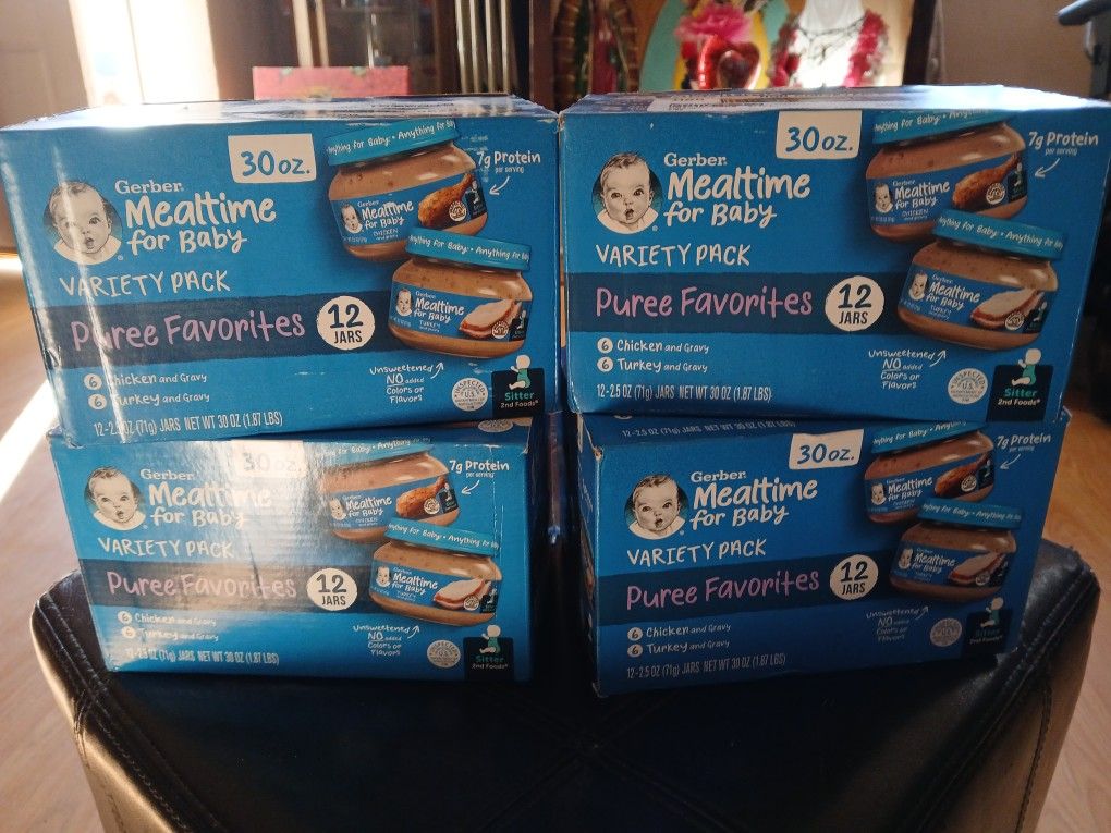 Gerber Mealtime For Baby Variety Pack Of 12 Jars 30oz
