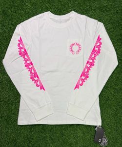 Pink and white chrome heart