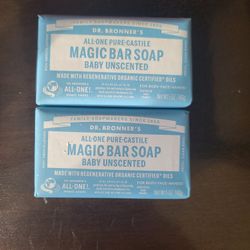 Baby Unscented Magic Bar Soaps - Made with Regenerative Organic Certified Oils - For Face, Hand, Hair Gentle on Sensitive S
