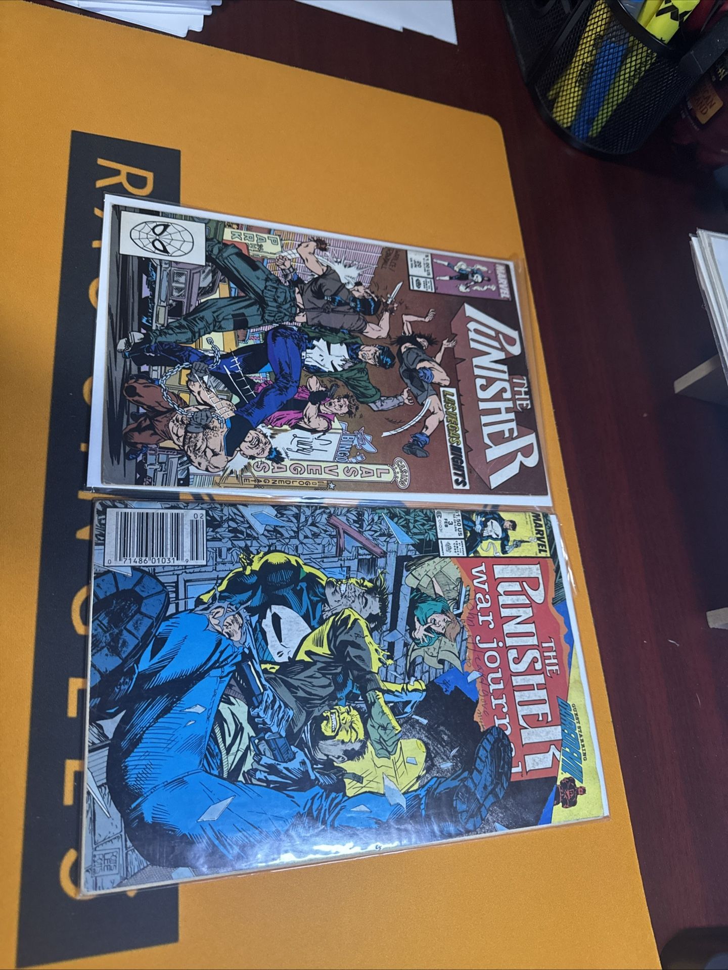 2 vintage marvel punisher comics from the 80’s