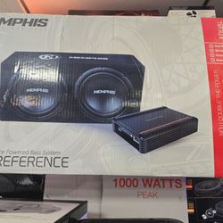 2-12" Memphis Subwoofers And  Amplifier