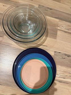 Pyrex Glass Mixing Bowl Set with Lids