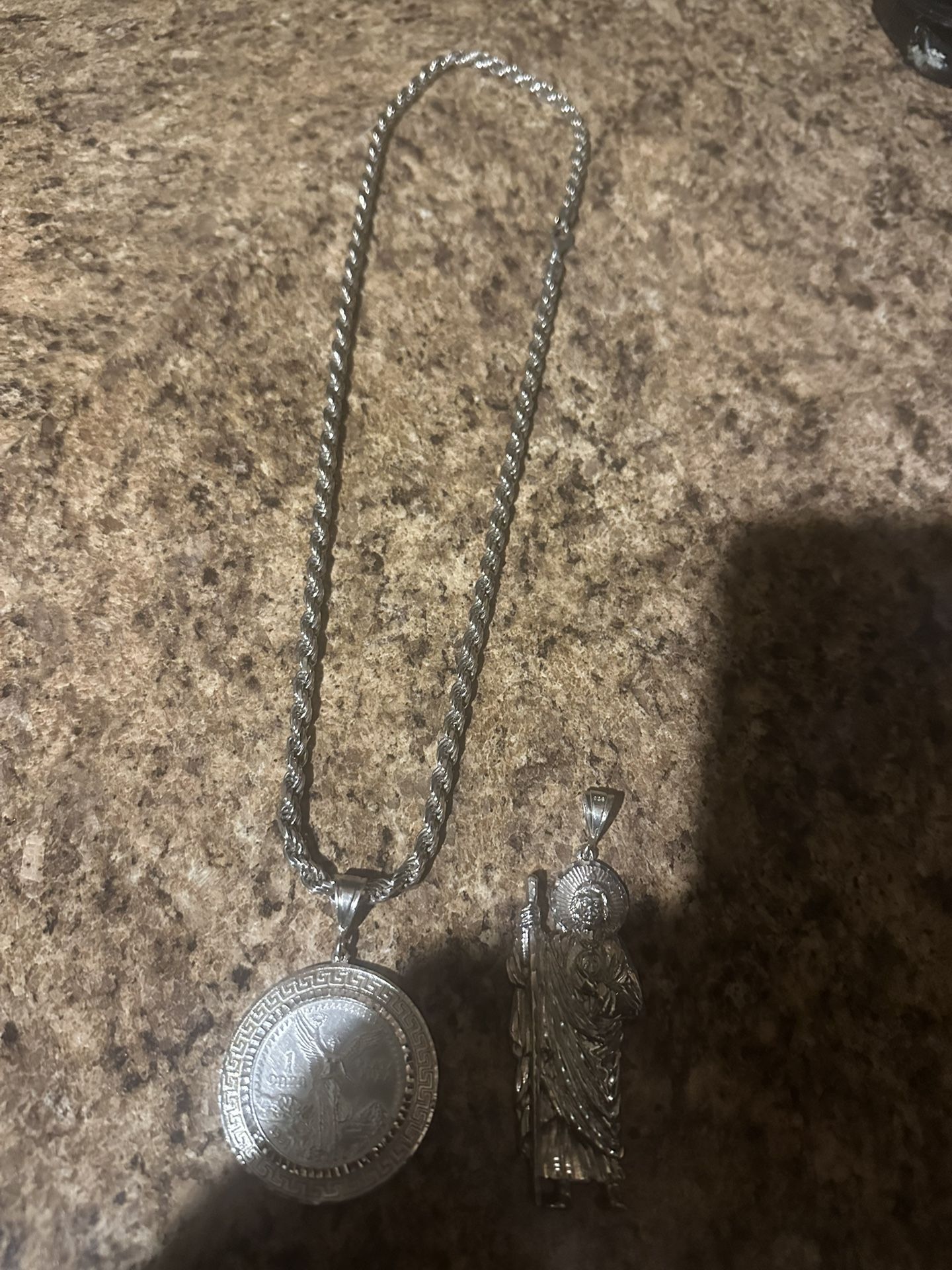 925 silver chain centenario san judas
