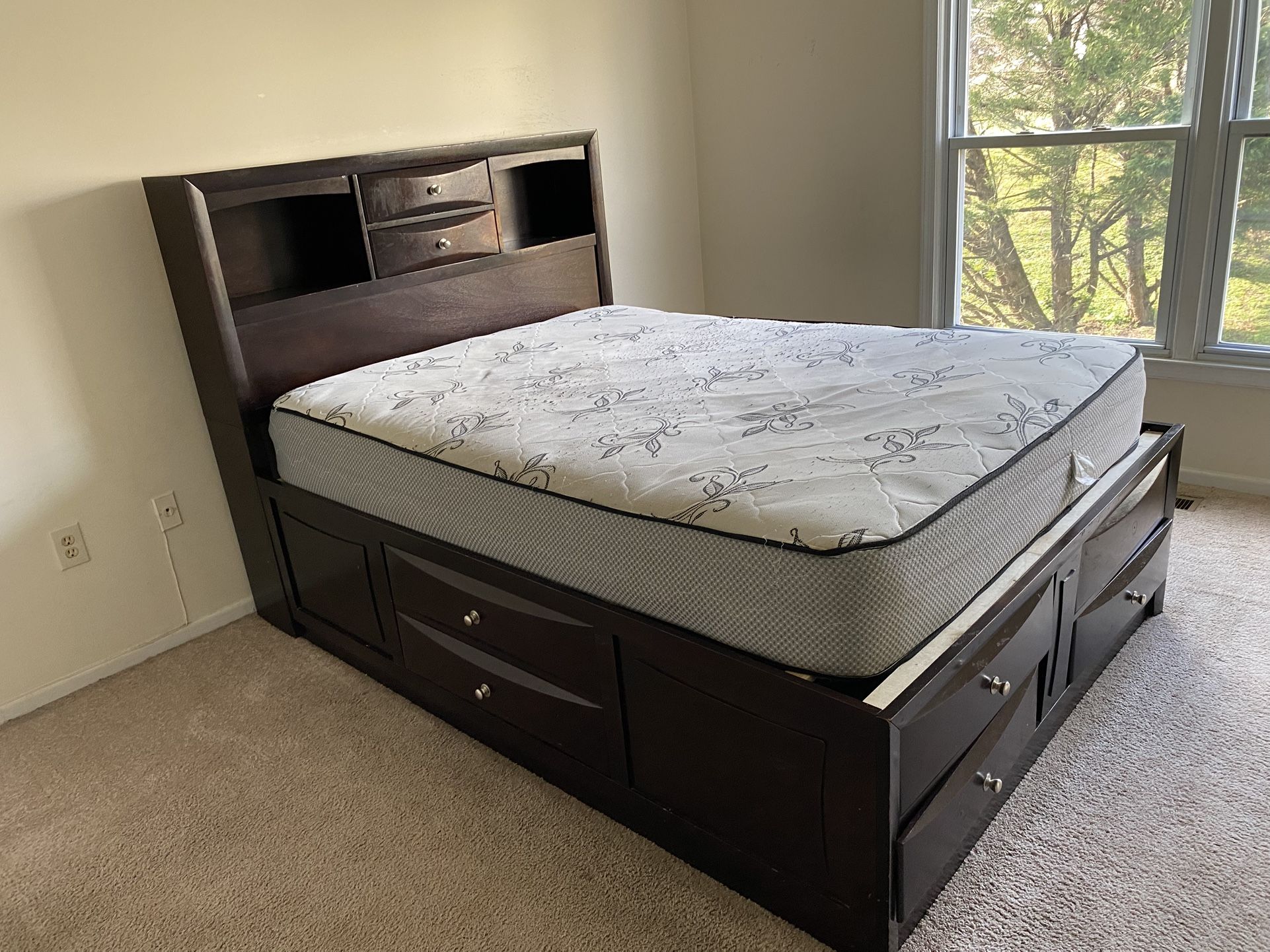 King Size Bed Frame With Mattress