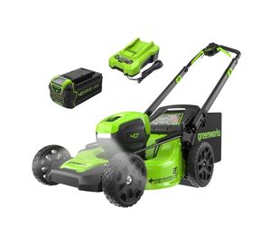 🔥Greenworks 40V 21" Self-Propelled Cordless Mower – Brushless Motor, 5.0Ah Battery & Charger