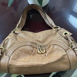 B Makowsky Leather Handbag