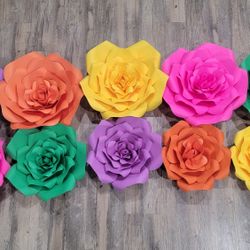 Color Paper Flowers 