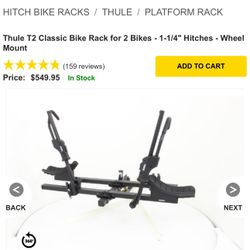 Thule Bike Rack 