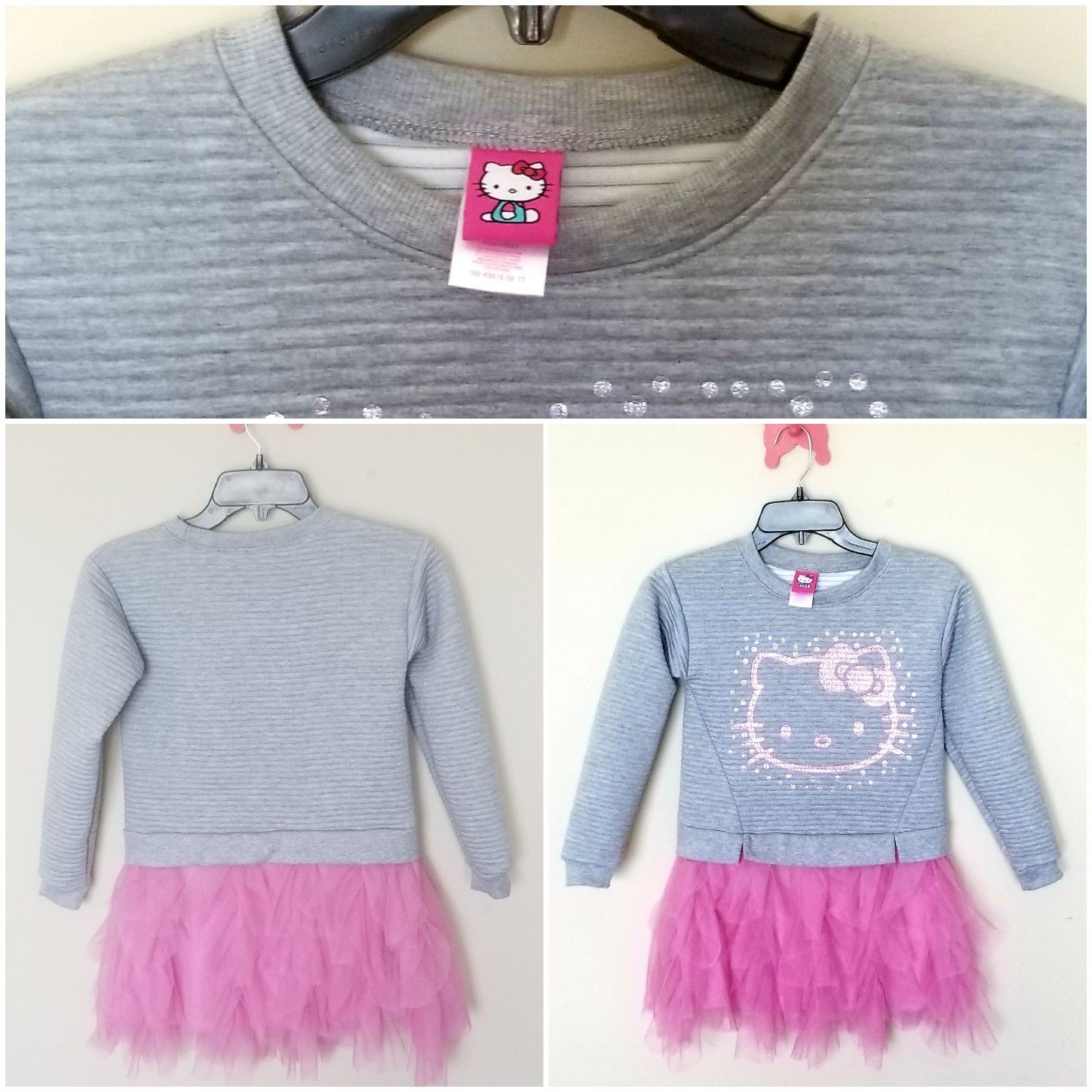 Girls Hello Kitty Sweater Dress. Size 8