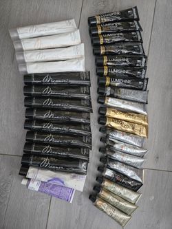 Tintes permanentes y demi permanentes, Carta de Mounir , cape para pelar (demi and permanent hair color) Tintes 4, carta 25 y cape 15