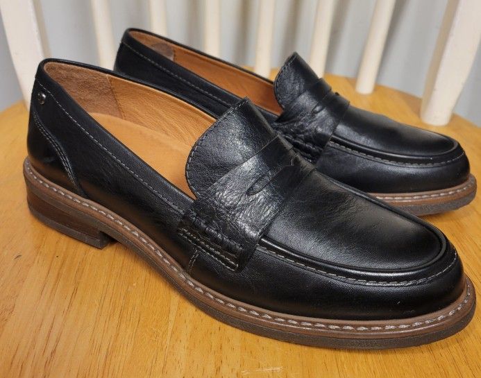 PIKOLINOS Aldaya W8J-3541 Women's Black Leather Loafer Shoes EU38 / 7.5-8 NEW