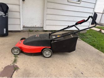 Black & Decker Lawn Hog electric mulching mower.