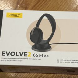 Brand New Jabra Evolve2 65 Flex Wireless Stereo Headset