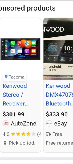 Kenwood touch screen dual den