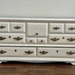 Vintage White Dresser 