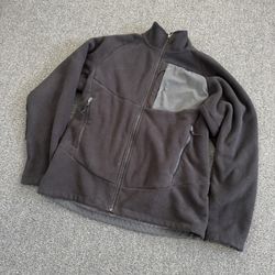 The North Face Jacket Warm Fleece Full Zip Black Mens Size Large High Neck