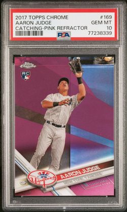 2017 Topps Chrome Aaron Judge Rookie Card Catching RC #169