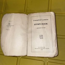 1920’s Evangelical Lutheran Hymn Book