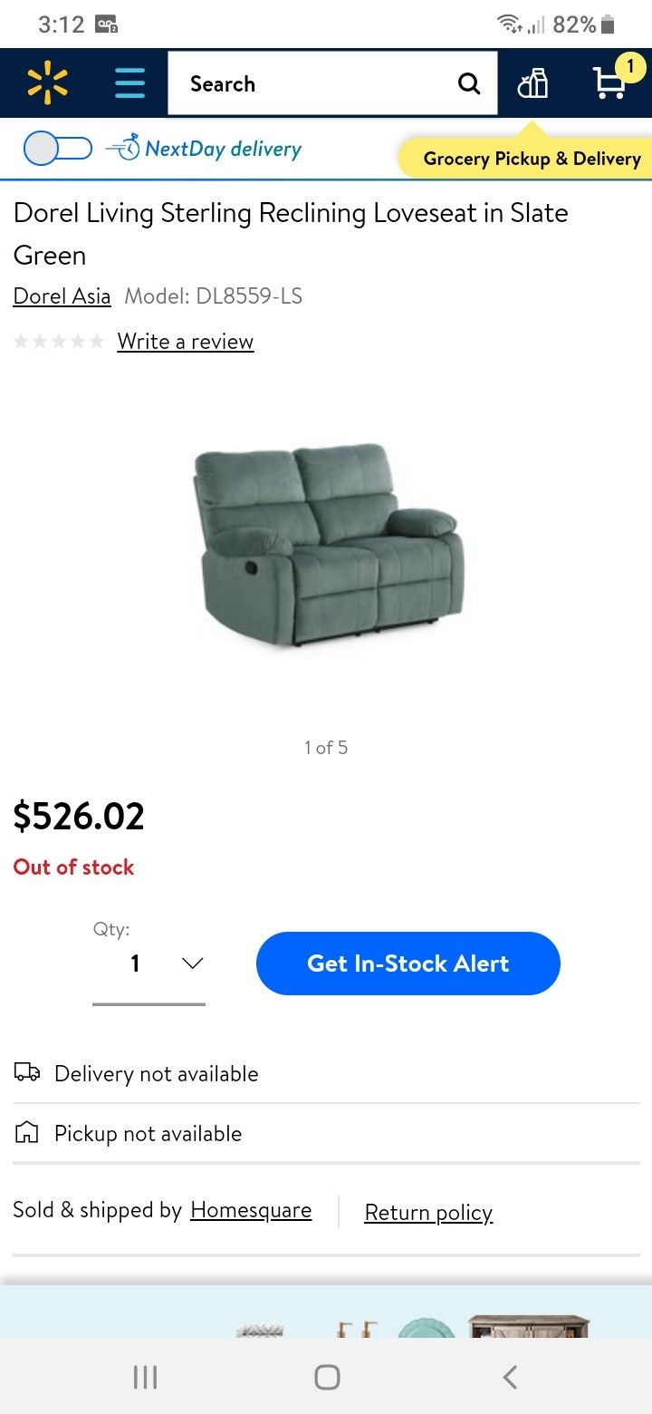 New reclining LOVESEAT