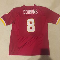 Redskins NFL Jersey 8 Cousins Football Commanders