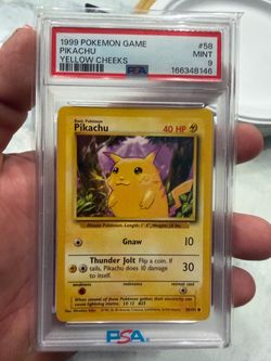 1999 Pokémon Pikachu #58 Yellow Cheeks PSA 9 Mint – Base Set Vintage