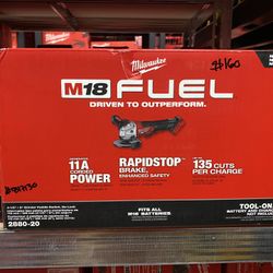 Milwaukee M18 FUEL 18V Lithium-Ion Brushless Cordless 4-1/2 in./5 in. Grinder w/Paddle Switch (Tool-Only)
