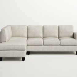 Beige L Shaped Couch