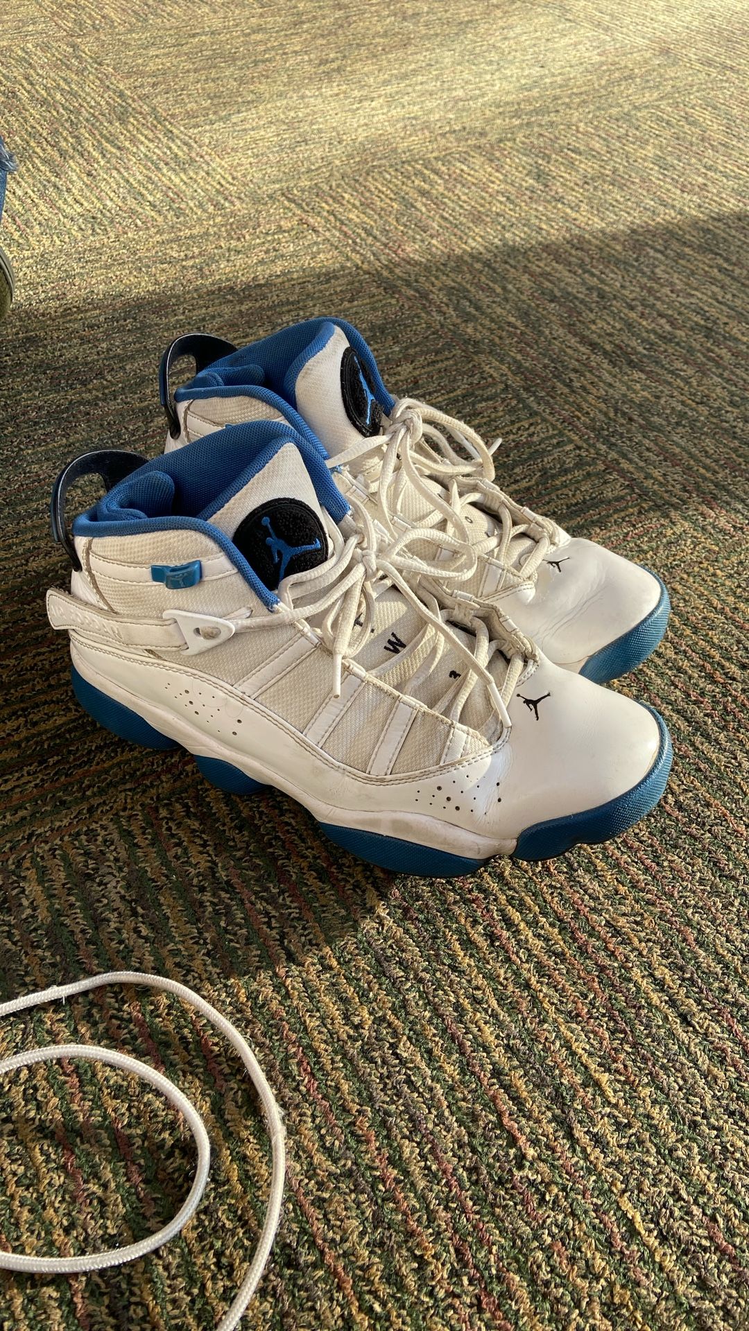 Jordan 6 Rings White Dark Marina Blue