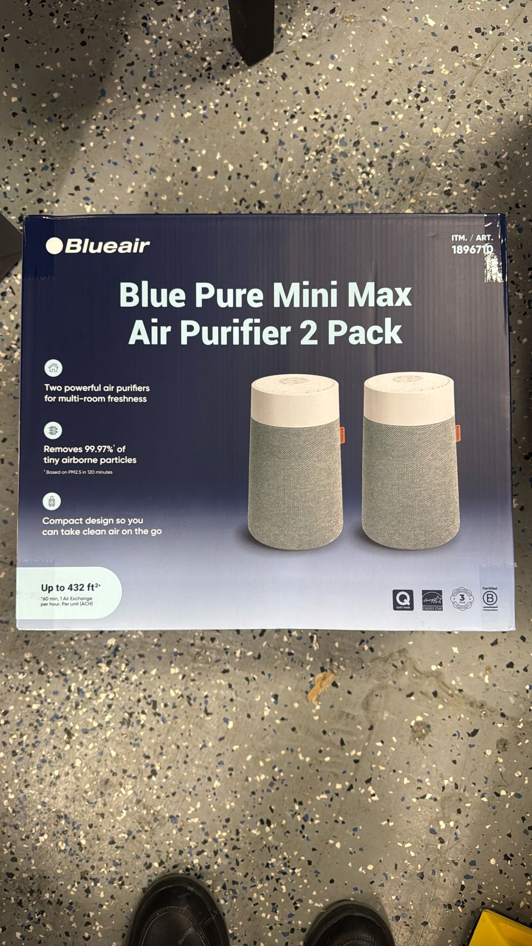 Blue Air Mini Max Air Purifier Two Pack