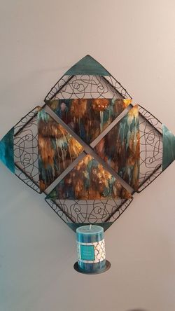 Candle holder wall decor