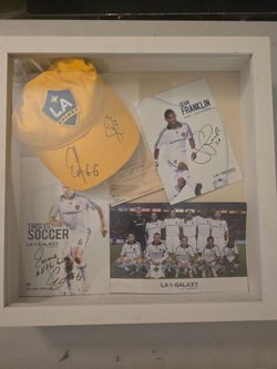 LA Galaxy Signed Memorabilia Shadow Box – Eddie Lewis & Sean Franklin