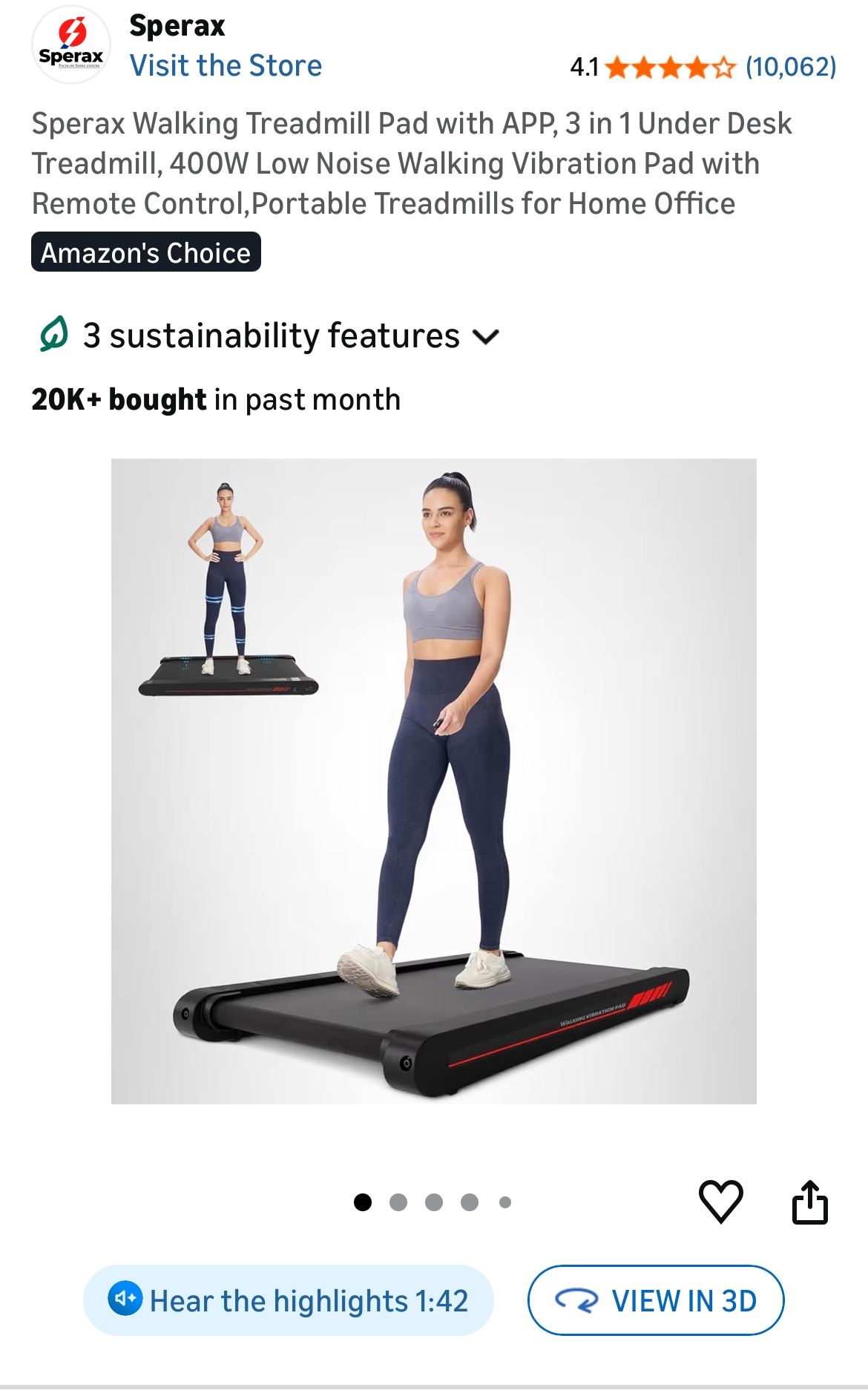 Walking Treadmill for Standing Desk