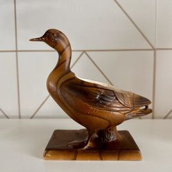 Vintage Ceramic Duck (Mallard) Planter Or Vase 