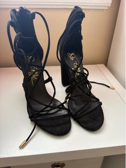 Black Wrap Around Heels