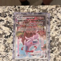 Espeon Vmax Alt Art fusion Strike Pokémon card