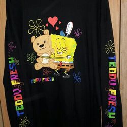 (New)[Rare] Limited Edition Teddy Fresh  SpongeBob Squarepants Long Sleeve Shirt
