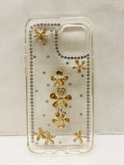 iPhone 12 max clear fancy bling cover protection cute a flower